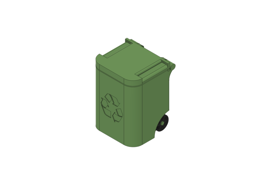 Contenedor basura de escritorio