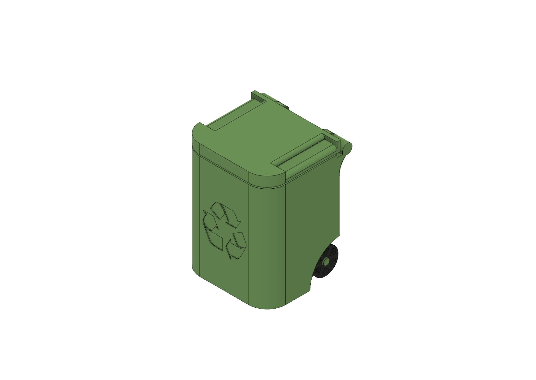 Contenedor basura de escritorio