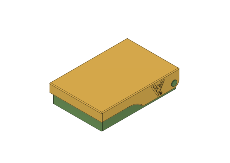 Caja con tapa giratoria 153x103x35 mm