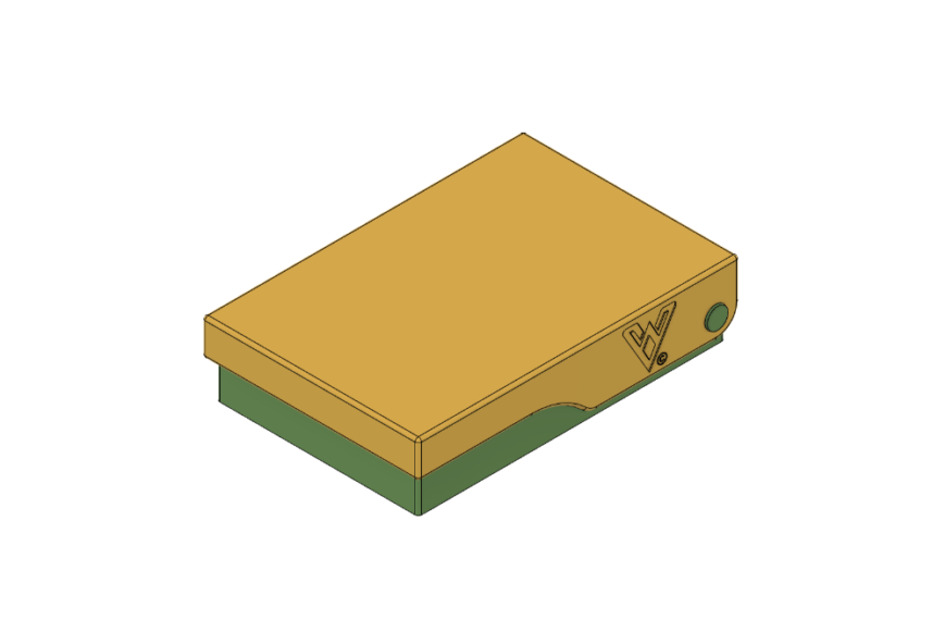 Caja con tapa giratoria 153x103x35 mm