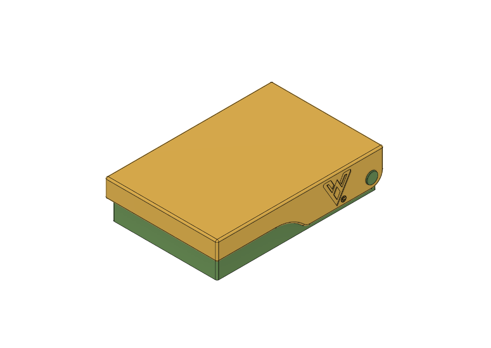 Caja con tapa giratoria 153x103x35 mm