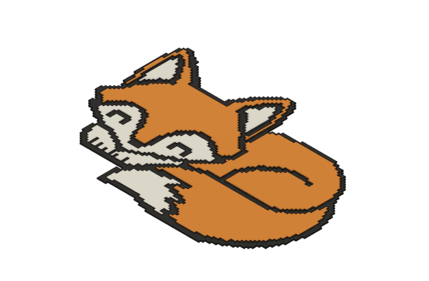 Zorro tumbado PixelArt 240