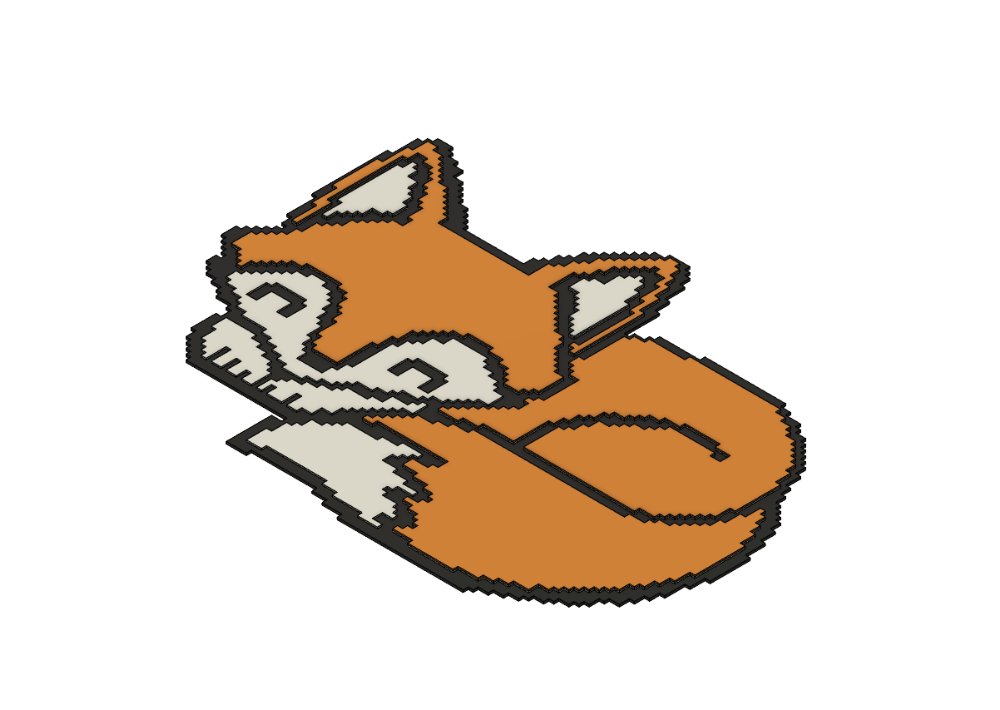 Zorro tumbado PixelArt 240